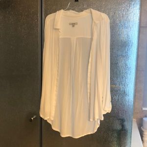 White button down tunic